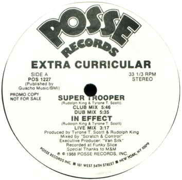 Extra Curricular : Super Trooper / In Effect (12", Promo)