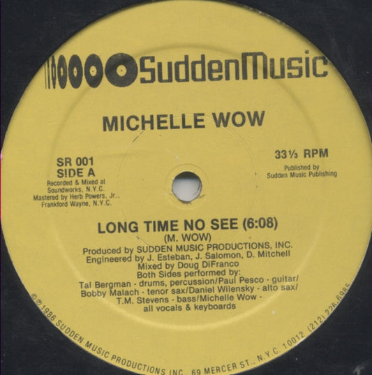 Michelle Wow : Long Time No See (12")