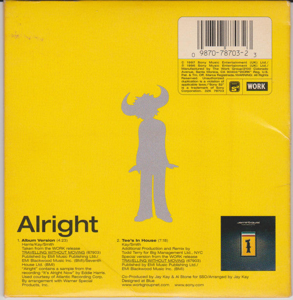 Jamiroquai : Alright (CD, Single, car)