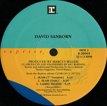 David Sanborn : Slam (12")