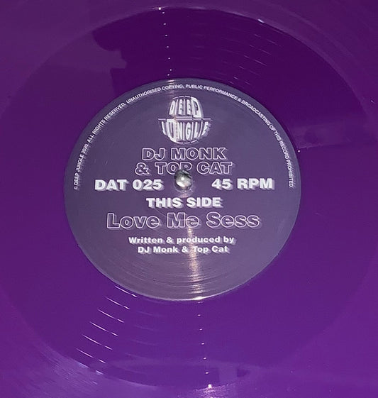DJ Monk (2) & Top Cat : Love Me Sess (12", S/Sided, Etch, S/Edition, Pur)