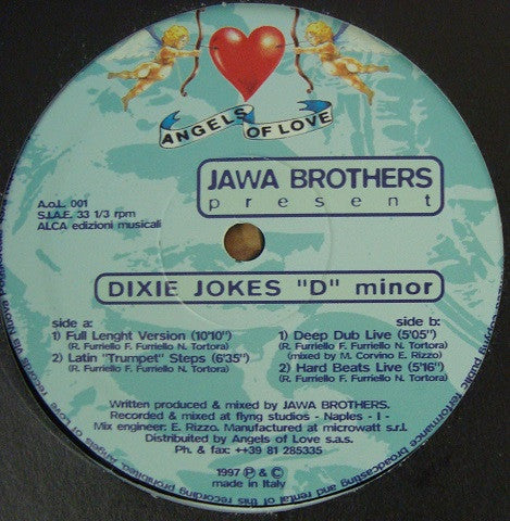 Jawa Brothers : Dixie Jokes "D" Minor (12", Promo)
