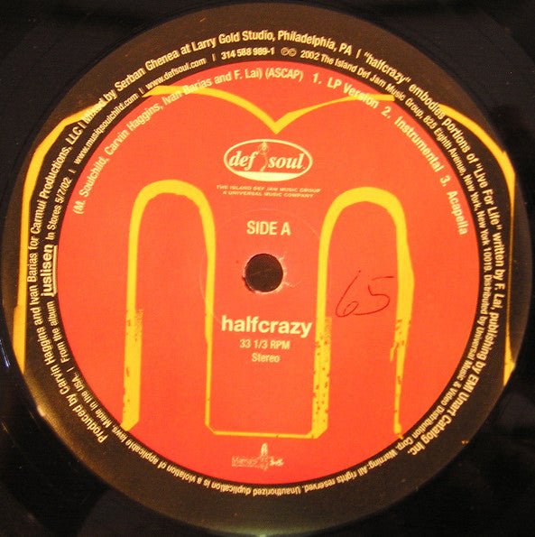 Musiq* : Halfcrazy (12", Single)