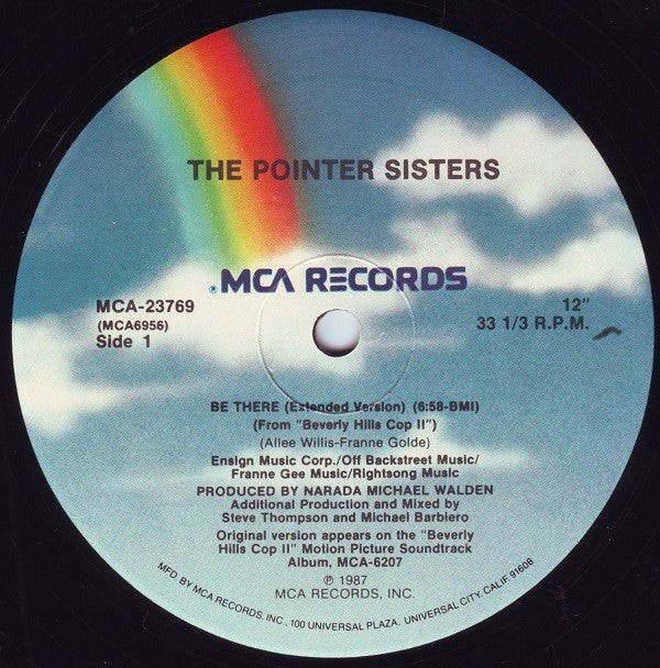 The Pointer Sisters* : Be There (Extended Version) (12")