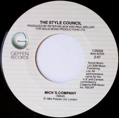 The Style Council : My Ever Changing Moods (7", Single)
