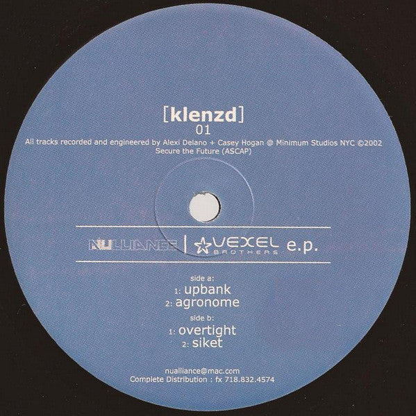 Nu Alliance : Vexel Brothers EP (12", EP)