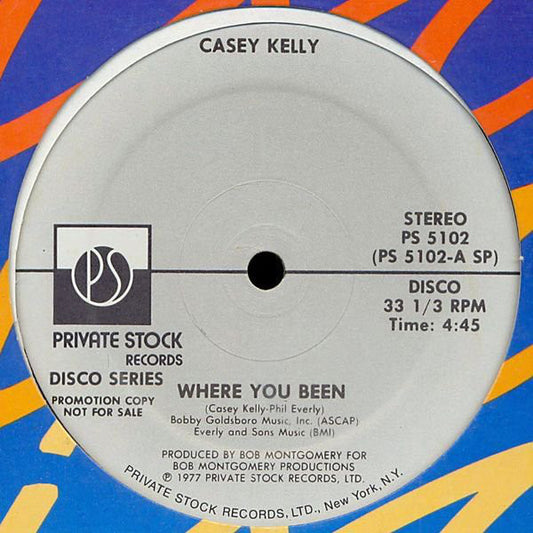 Casey Kelly / Ziggie Addy : Where You Been / Touch Me (12", Promo)
