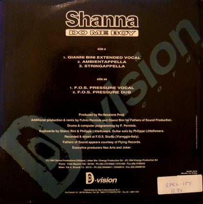 Shanna : Do Me Boy (The Remixes - Part 2) (12")