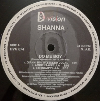 Shanna : Do Me Boy (The Remixes - Part 2) (12")