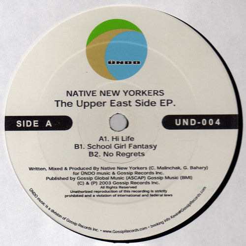 Native New Yorkers : The Upper East Side EP. (12", EP)