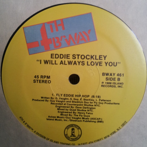 Eddie Stockley : I Will Always Love You (12")
