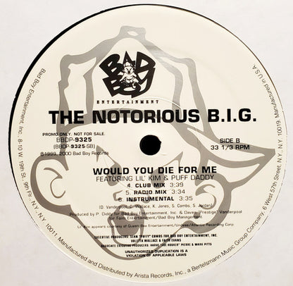 Notorious B.I.G. : Biggie / Would You Die For Me (12", Promo)