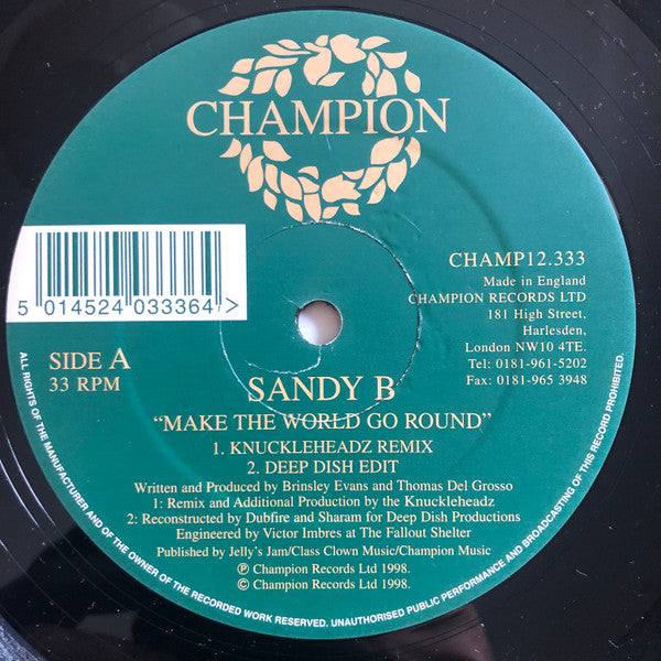 Sandy B : Make The World Go Round (12")