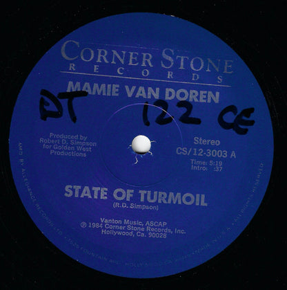 Mamie Van Doren : State Of Turmoil (12")