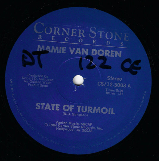 Mamie Van Doren : State Of Turmoil (12")