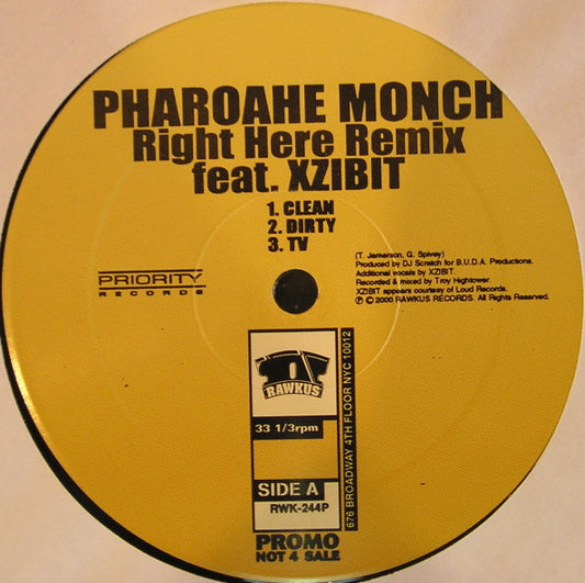 Pharoahe Monch : Right Here (Remix) (12", Promo)