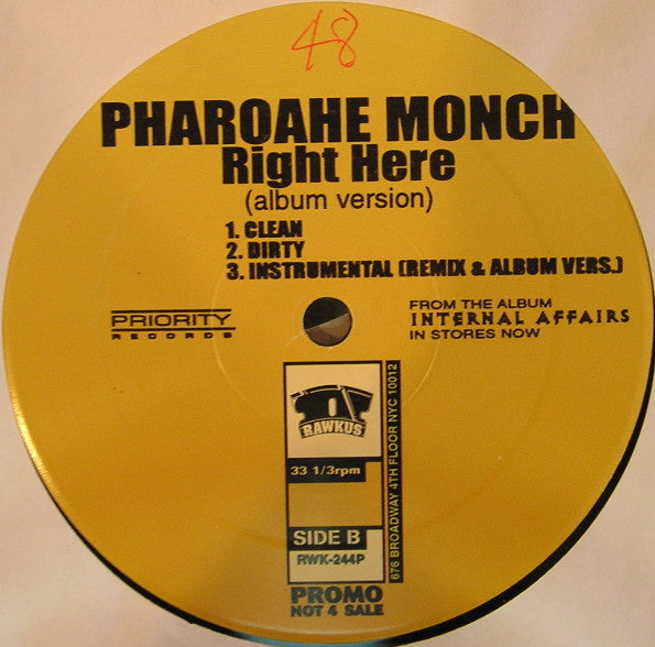 Pharoahe Monch : Right Here (Remix) (12", Promo)