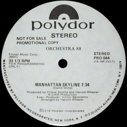 Orchestra 88 : Manhattan Skyline / More Than A Woman (12", Promo)