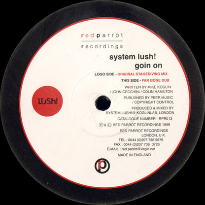 System Lush! : Goin On (12")