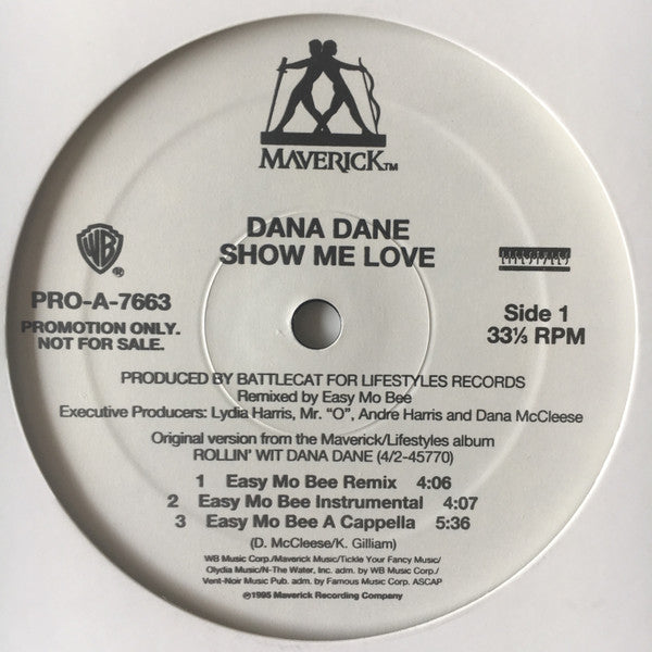 Dana Dane : Show Me Love (12", Promo)