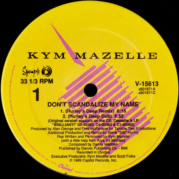 Kym Mazelle : Don't Scandalize My Name (12", Single)
