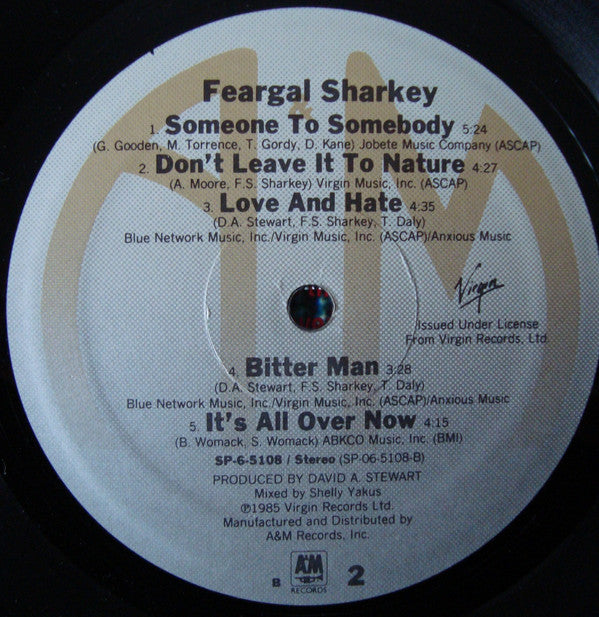 Feargal Sharkey : Feargal Sharkey (LP, Album, B -)