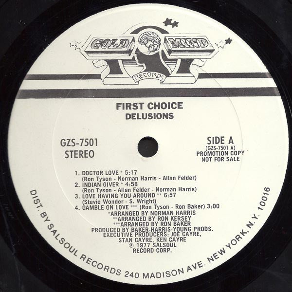 First Choice : Delusions (LP, Album, Promo)