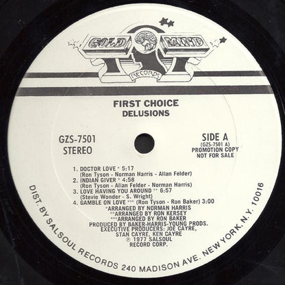First Choice : Delusions (LP, Album, Promo)