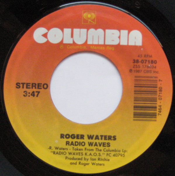 Roger Waters : Radio Waves (7", Single, Styrene, Car)