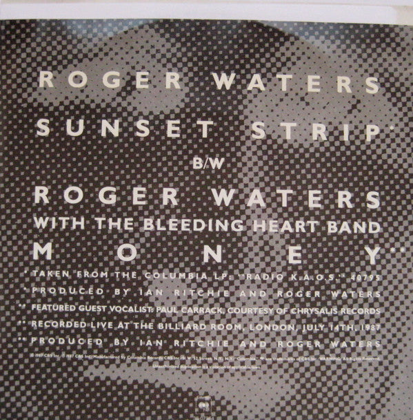 Roger Waters : Sunset Strip (7", Single)