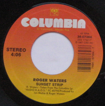 Roger Waters : Sunset Strip (7", Single)