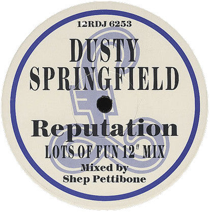 Dusty Springfield : Reputation (12", S/Sided, Promo)