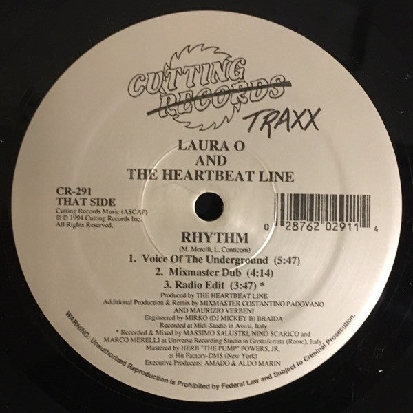 Laura O And The Heartbeat Line : Rhythm (12")