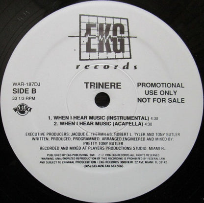 Trinere : When I Hear Music (12", Promo)