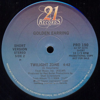 Golden Earring : Twilight Zone (12", Promo)