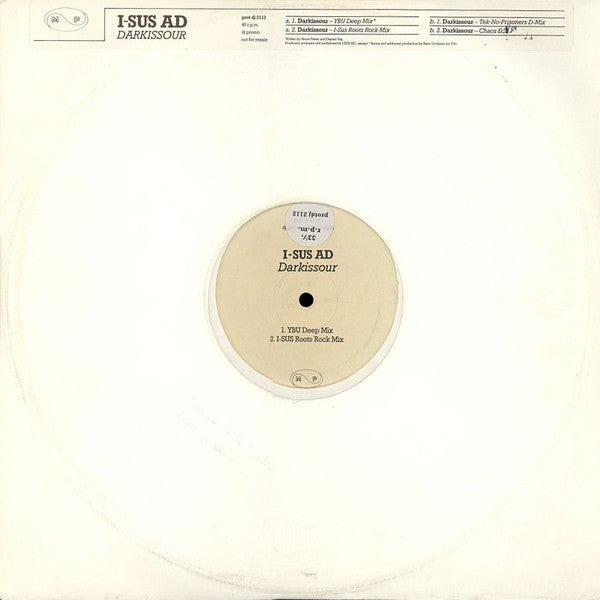 I-Sus AD : Darkissour (12", Promo)