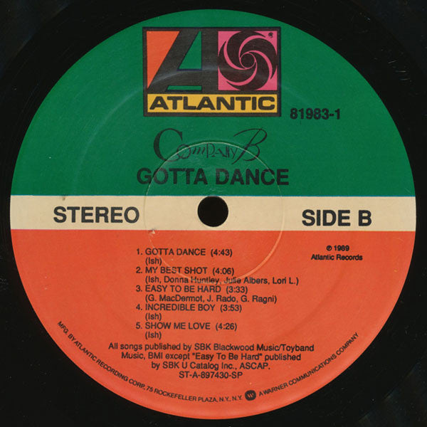Company B : Gotta Dance (LP, Album)