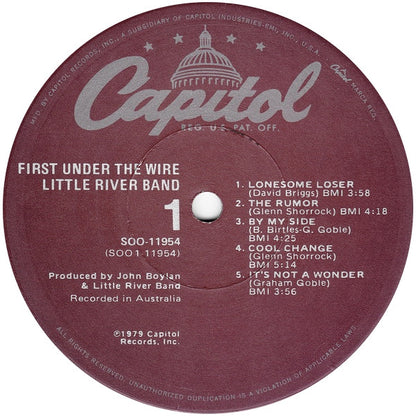 Little River Band : First Under The Wire (LP, Album, Los)