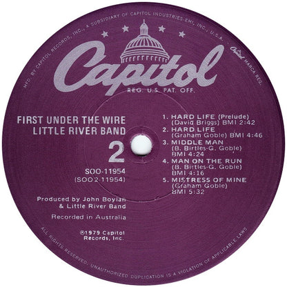 Little River Band : First Under The Wire (LP, Album, Los)