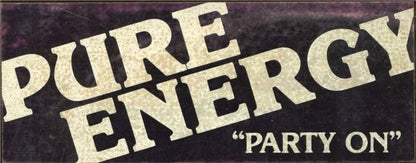Pure Energy : Party On (12", Single)