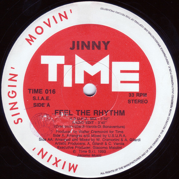 Jinny : Feel The Rhythm (12")