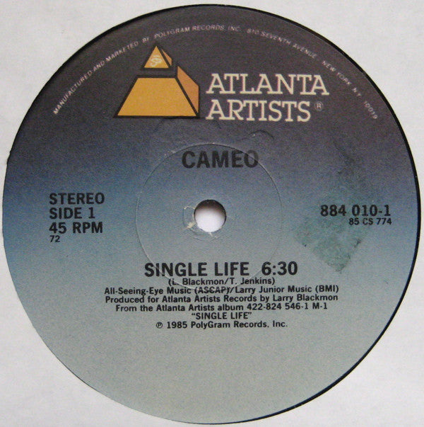 Cameo : Single Life / I've Got Your Image (12")
