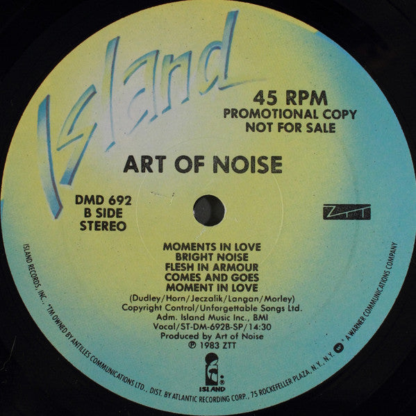 The Art Of Noise : Into Battle With The Art Of Noise (12", EP, Promo)