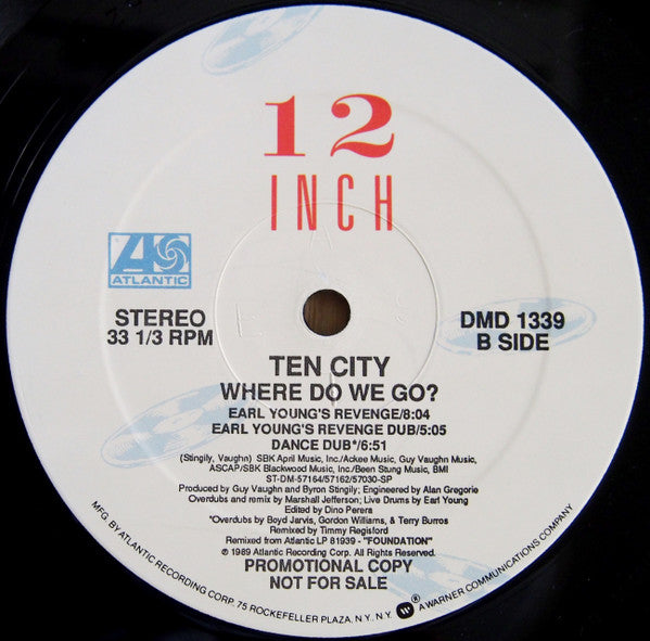 Ten City : Where Do We Go? (12", Promo)