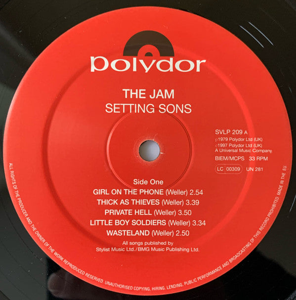 The Jam : Setting Sons (LP, Album, RE, 180)
