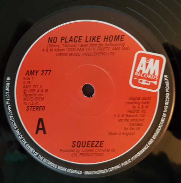 Squeeze (2) : No Place Like Home (12", Single)