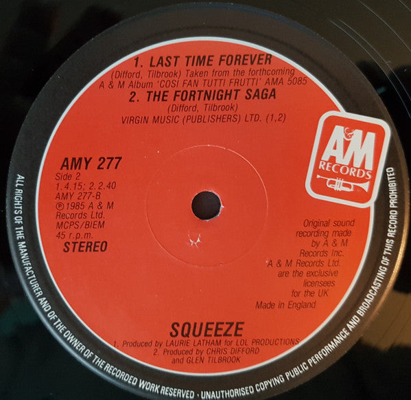 Squeeze (2) : No Place Like Home (12", Single)