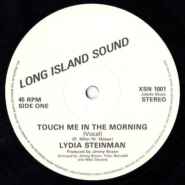 Lydia Steinman : Touch Me In The Morning (12")