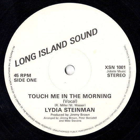 Lydia Steinman : Touch Me In The Morning (12")