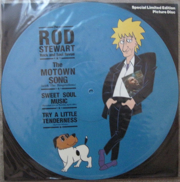The Rod Stewart Rock And Soul Revue*  With The Temptations : The Motown Song (12", Single, Pic, Sin)